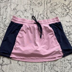Pink and Navy Athletic Skirt